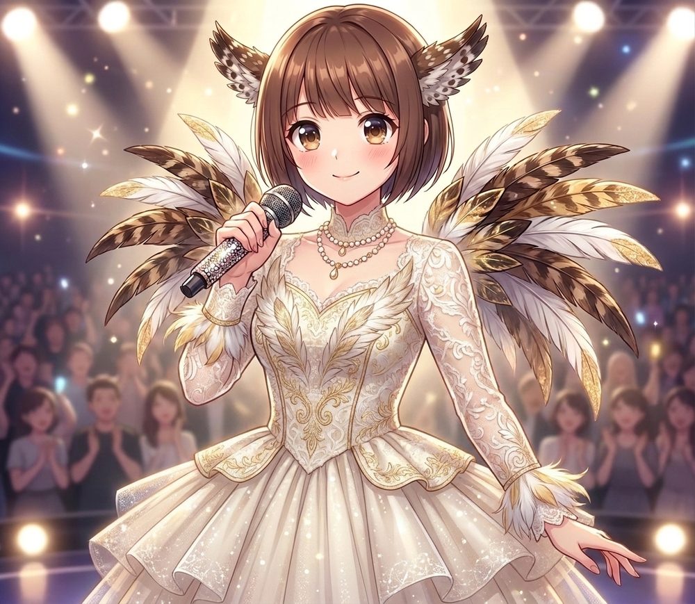 ステージで歌うケマちゃん